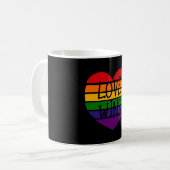Mug L'amour Gagne Cœur Arc-en-Ciel (Devant gauche)
