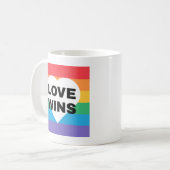 Mug L'amour gagne | GAY PRIDE (Devant gauche)