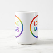 Mug L'amour gagne Rainbow Pride (Centre)