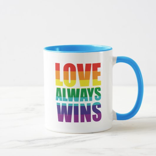 Mug L'amour gagne toujours (Droite)