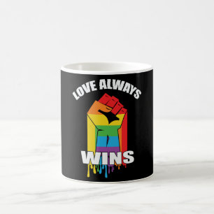 Mug L'amour gagne toujours Gay LGBT