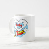 Mug L'amour Lolo badine l'avion (Devant gauche)
