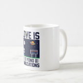 Mug L'amour n'a pas de design motivationnel frontalier (Devant droit)