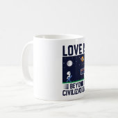 Mug L'amour n'a pas de design motivationnel frontalier (Devant gauche)