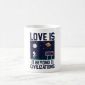 Mug L'amour n'a pas de design motivationnel frontalier (Centre)