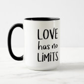Mug L'amour n'a pas de limites Unicorne (Gauche)