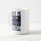 Mug L'amour ne connaît pas de frontière mignon plaisir (Devant gauche)