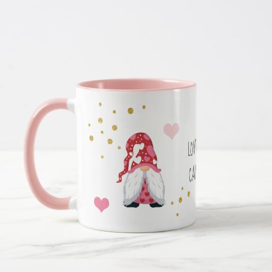 Mug L'amour n'est pas annulé Valentine's Day Gnome (Gauche)