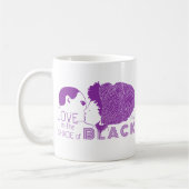 Mug L'AMOUR NOIR en PURPLE (Gauche)