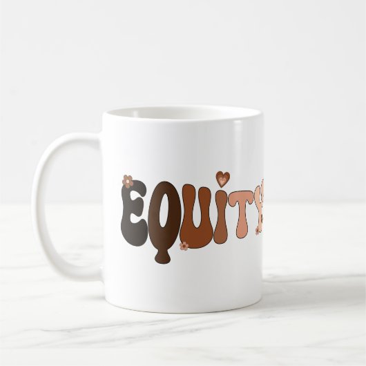 Mug L'amour pour la paix et l'équité (Gauche)