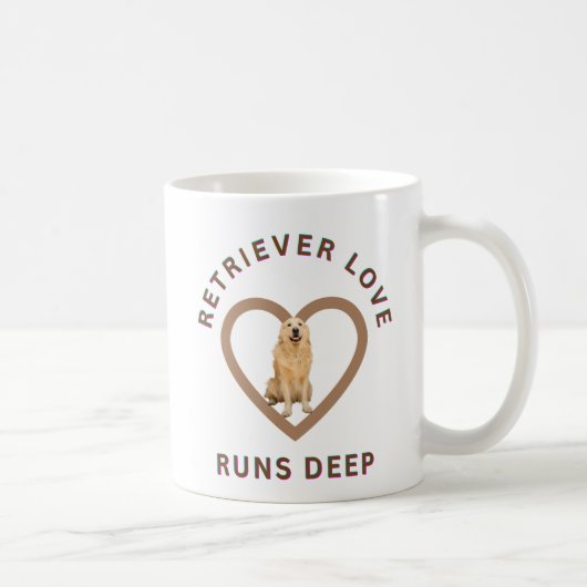Mug L'amour pour les Retriever est profond (Droite)
