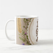 Mug L'amour pousse du boho, fleur sauvage, blé, papill (Gauche)