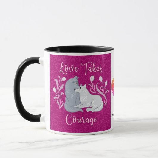 Mug L'amour prend courage (Gauche)