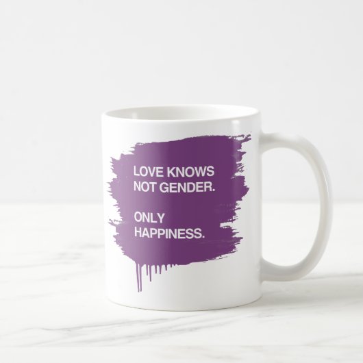 MUG L'AMOUR SAIT PAS LE GENRE. SEULEMENT BONHEUR (Droite)