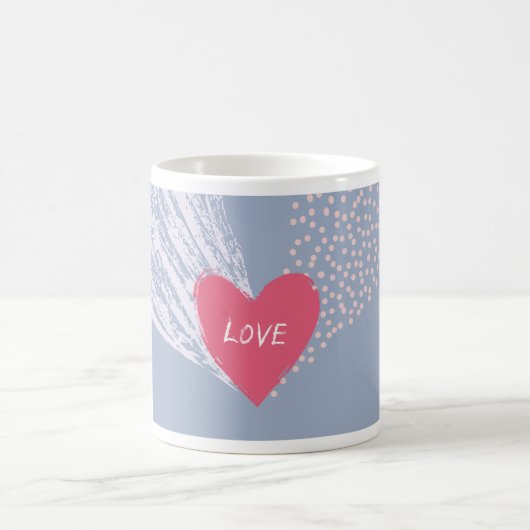 Mug L'amour sur un coeur (Centre)