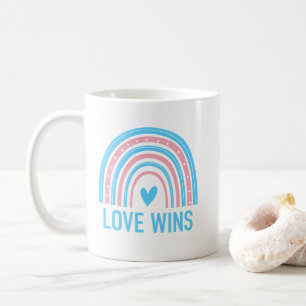 Mug L'amour triomphe Arc-en-ciel Transgenre