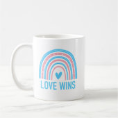 Mug L'amour triomphe Arc-en-ciel Transgenre (Gauche)