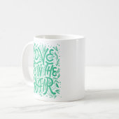 Mug L'amour vert est dans les cheveux (Devant gauche)
