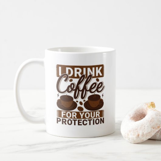 Mug L'Amoureux Du Café Drôle cool Dit : (Avec donut)