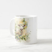 Mug Lampe d'aquarelle de printemps (Devant gauche)