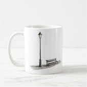 Mug Lampe De Rue Simple Et Banc D'Invitation (Gauche)