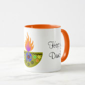 Mug Lampe Diwali colorée Diya (Devant droit)