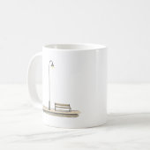 Mug Lampe et banc de rue simples (Devant gauche)