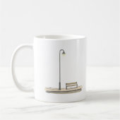 Mug Lampe et banc de rue simples (Gauche)
