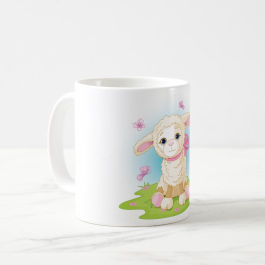 Mug Lampe Et Papillons (Devant gauche)