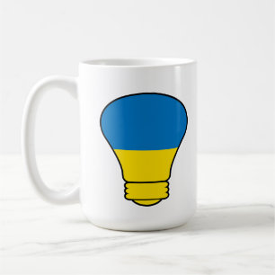 Mug Lampe Ukraine, stand avec T-shirt Ukraine