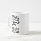 Mug L'Analogie De Squat Pour La Vie - Leg Day Inspirat (Devant gauche)
