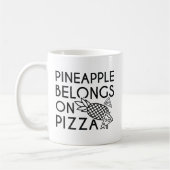 Mug L'ananas a sa place sur la pizza (Gauche)
