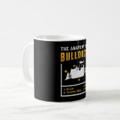 Mug L'Anatomie D'Un Ouvrier De Construction Bulldozer (Devant gauche)