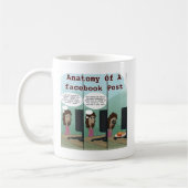Mug L'anatomie d'une publication Facebook drôle (Gauche)