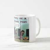Mug L'anatomie d'une publication Facebook drôle (Devant droit)
