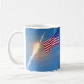 Mug Lancement d'Apollo 11 avec le drapeau américain (Gauche)