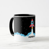 Mug Lancement de fusées dans l'espace extra-atmosphéri (Devant gauche)