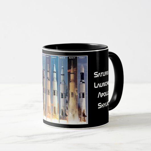 Mug Lancement de la fusée Saturn V Moon (Devant droit)