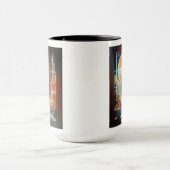 Mug Lancement Lunaire - Voyage vers Moon Retro Poster (Centre)