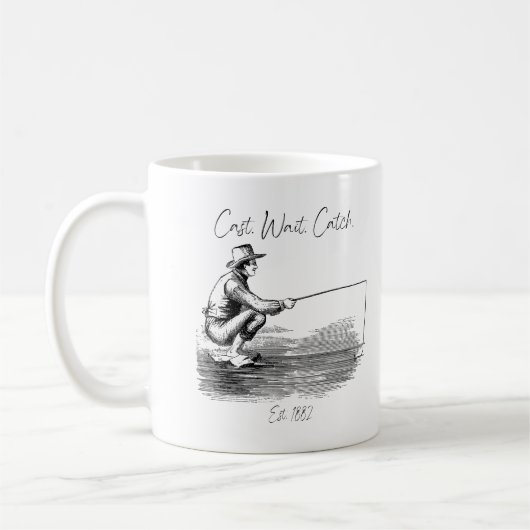 Mug Lancer. Attendre. Attraper (Gauche)