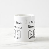 Mug Lancer la taille du nom de table périodique (Centre)