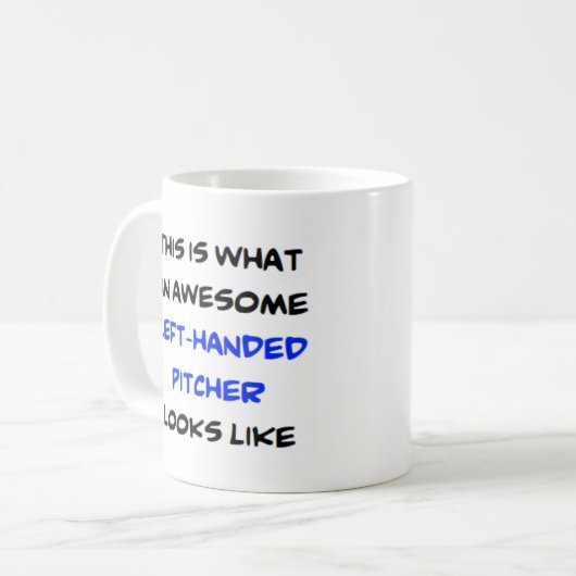 Mug lanceur gaucher, formidable (Devant gauche)