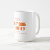 Mug L'ancien code est hanté Drôle de programmeur dével (Devant droit)