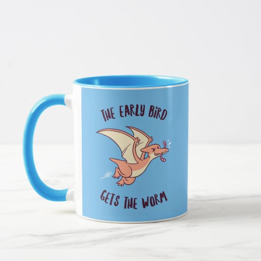 Mug L'Ancien Oiseau Obtient Le Ver (Gauche)