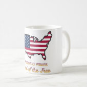 Mug Land of the Free Patriotic Coffee Cup (Devant droit)