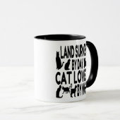 Mug Land Surveyor aime les chats (Devant droit)