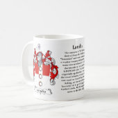 Mug Landis, l'origine, la signification et la crête (Devant gauche)