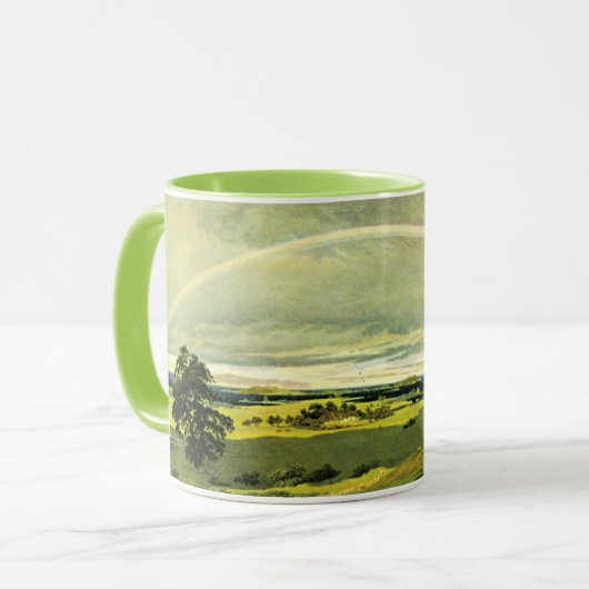 Mug Landscape with Rainbow, fine art, (Devant gauche)