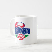 Mug l'anglais de l'Angleterre de boule de rugby s'est (Devant gauche)