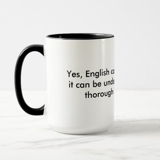 Mug L'anglais est étrange (Gauche)